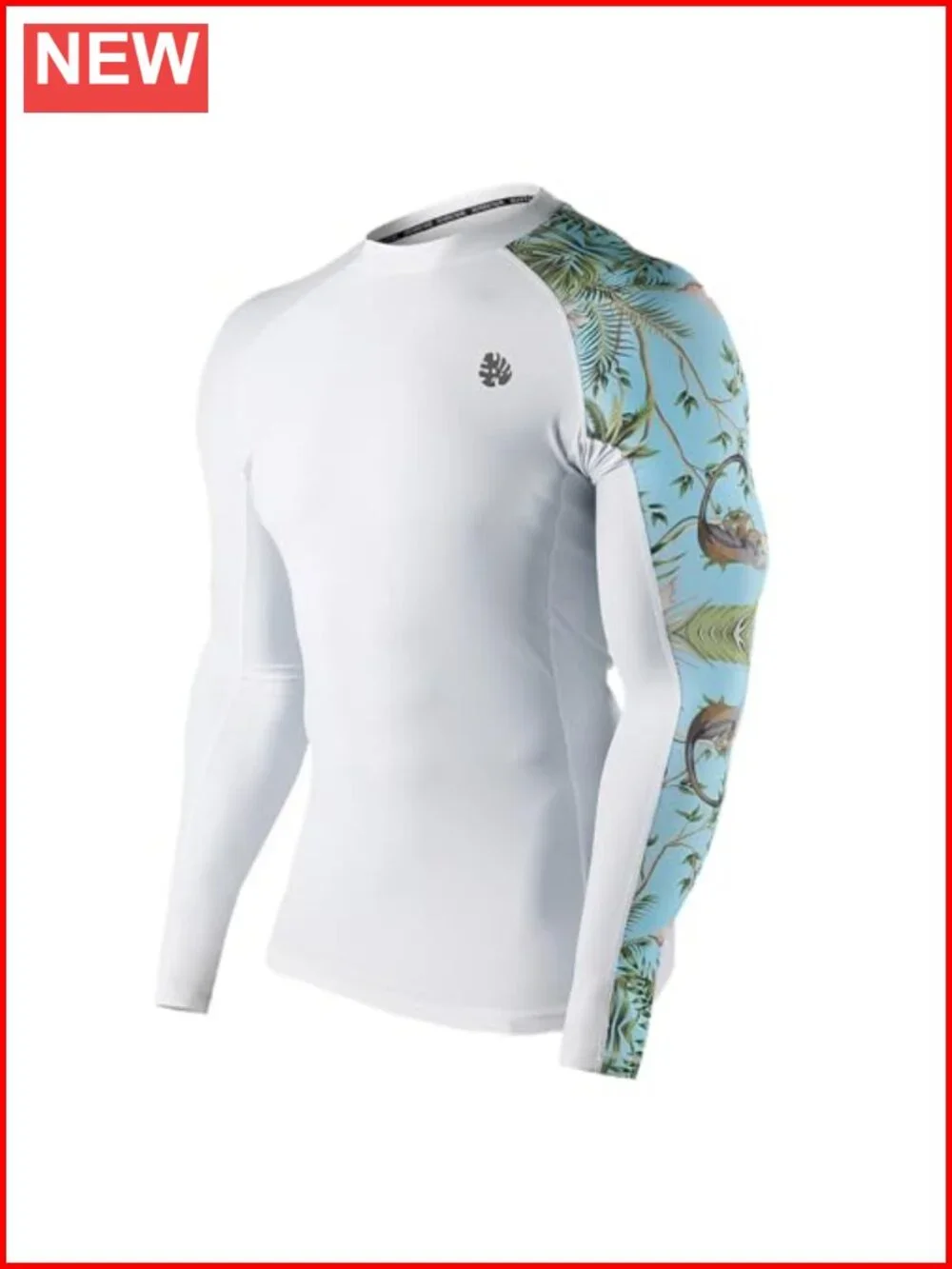 Men's Long Sleeve Rash Guard UPF 50+ UV Sun Protection Quick Dry Compression
